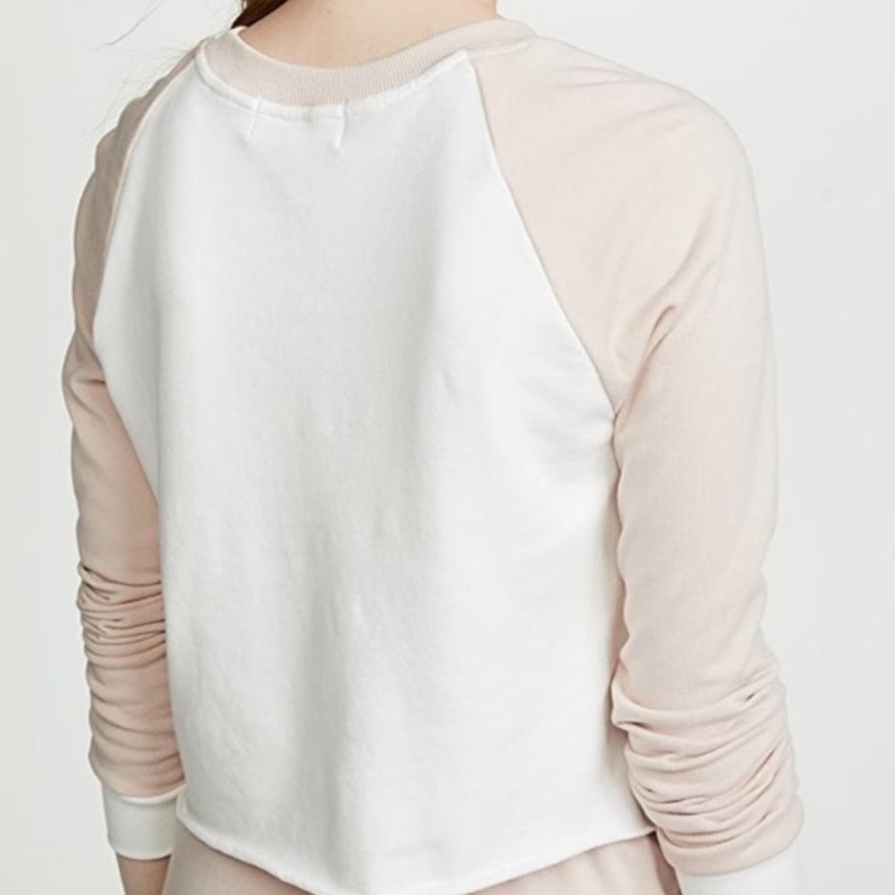 🎉HP Wildfox Beachhouse Striped Cropped Sweatshirt - Picture 7 of 11